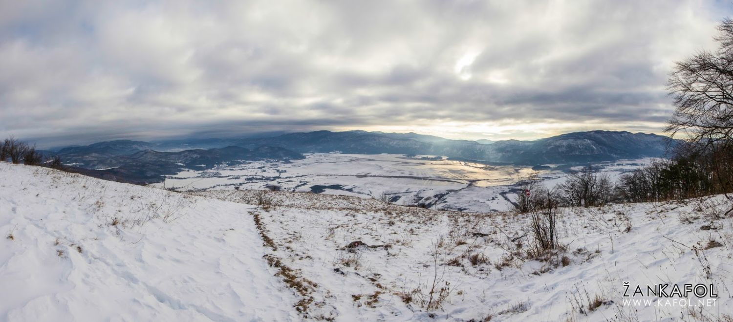 Cerkniško polje pozimi