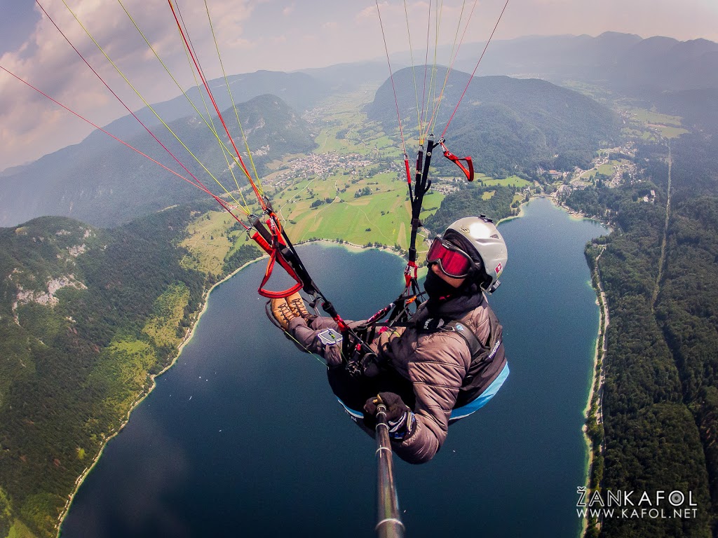 Letenje nad Bohinjskim jezerom