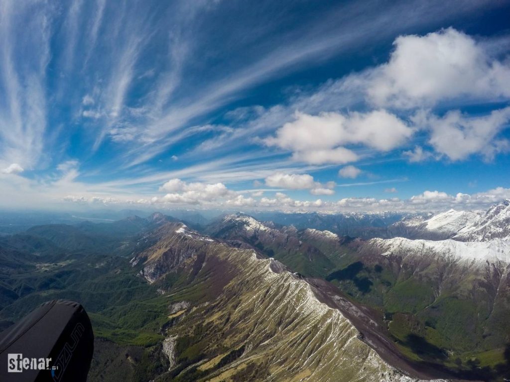 Kobariški stol in Polovnik iz zraka