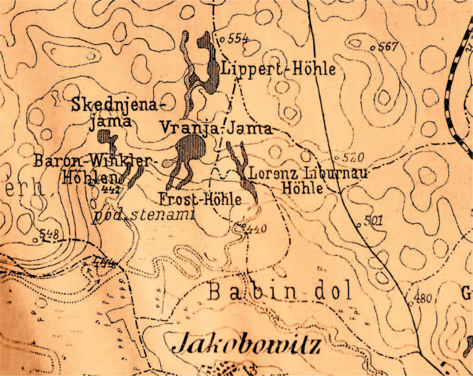 Lokacija Lippertove jame