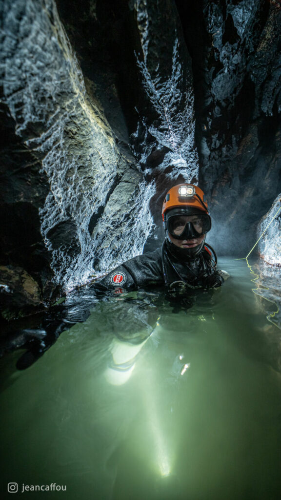 Cave diving