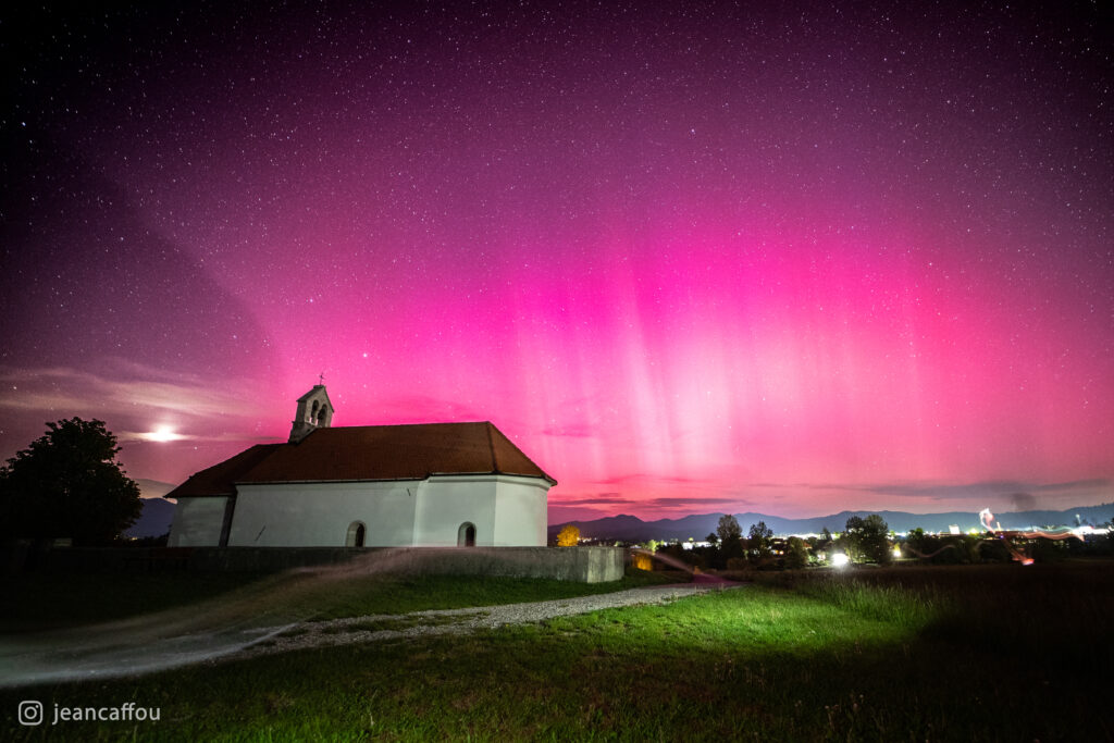 Aurora borealis v Postojni